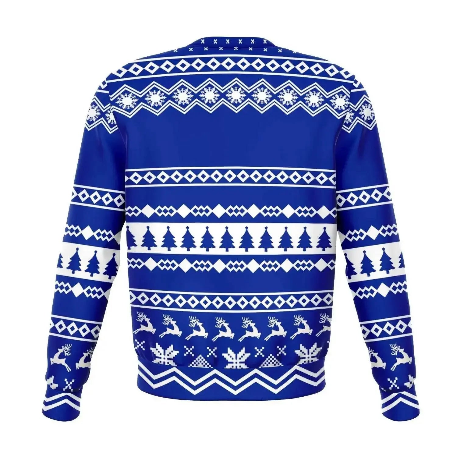 Vintage Fashionable Christmas Men Sweater - Navy - IVORYNN