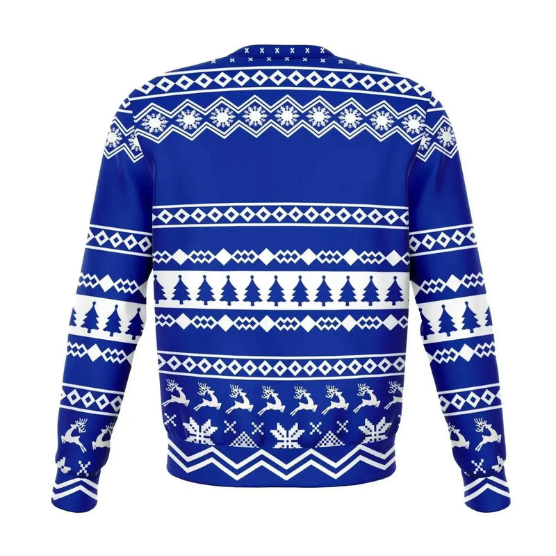 Vintage Fashionable Christmas Women  Sweater - Navy - IVORYNN