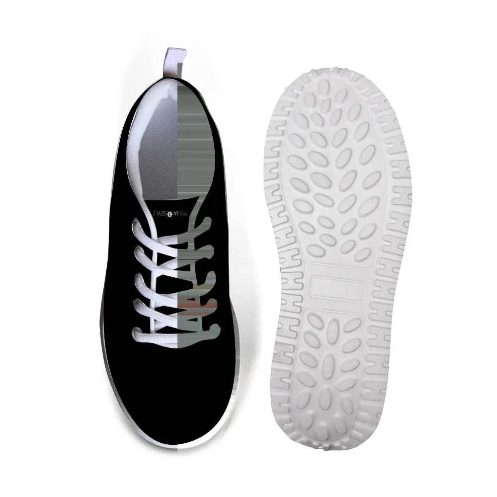 Women Rocking Sneakers - Black - IVORYNN