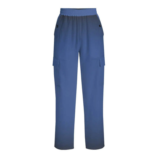 Women's Bib Overall Luxury Pant - Dark Blue - IVORYNN