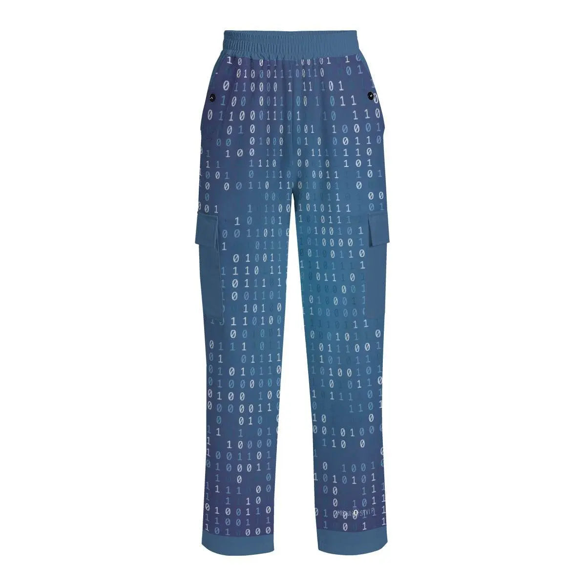 Women's Bib Overall Luxury Pant - E-Blue - IVORYNN