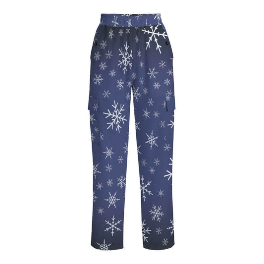 Women's Bib Overall Luxury Pant - Snow Navy - IVORYNN