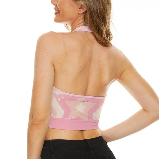 Women's Sleeveless Crop Top - Stars