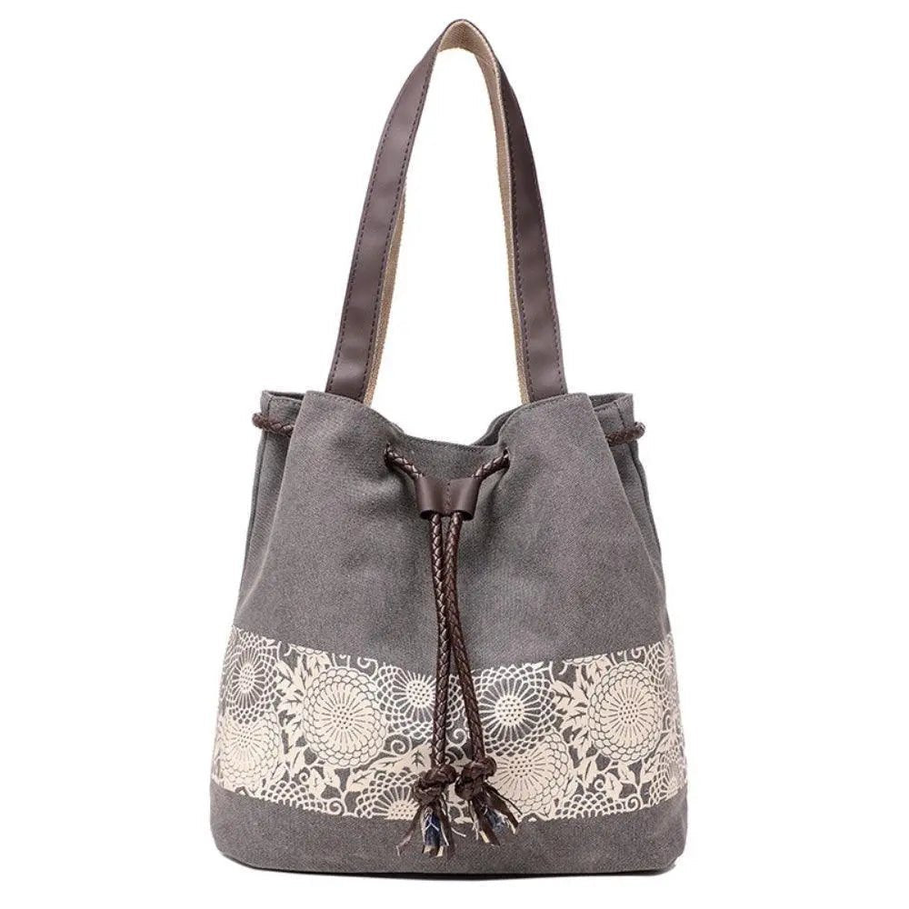 Canvas Casual Closure Tot Bag - Mishastyle