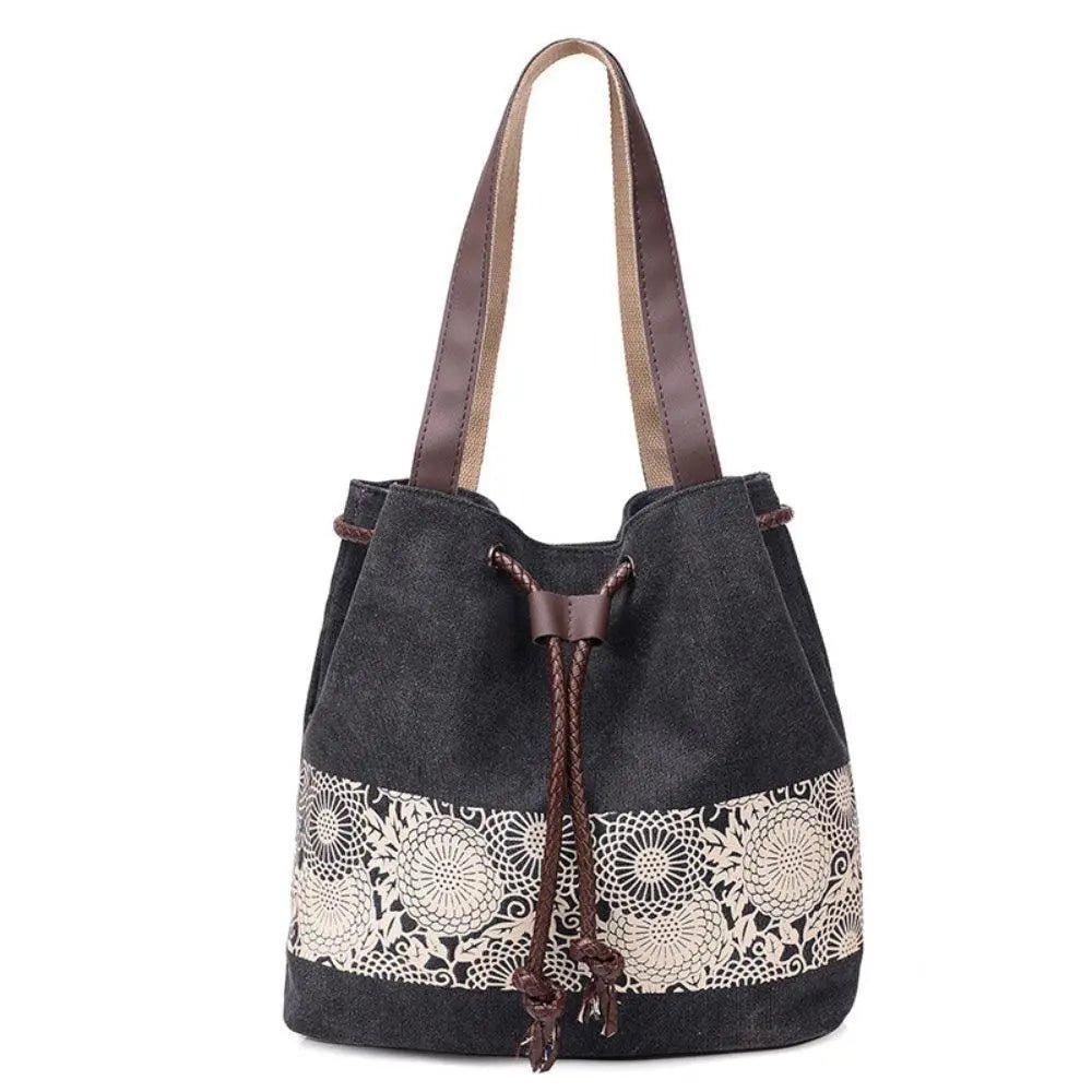 Canvas Casual Closure Tot Bag - Mishastyle