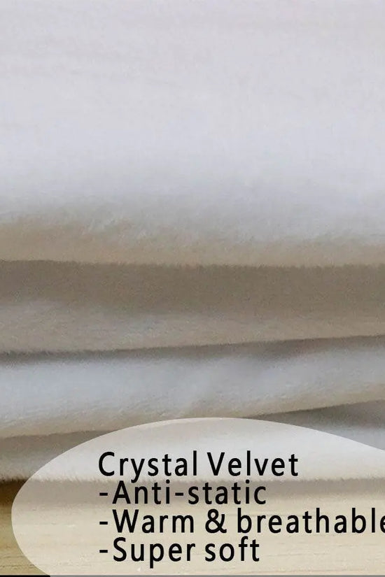 embroidery Warm Breathable Velvet Scarf - IVORYNN