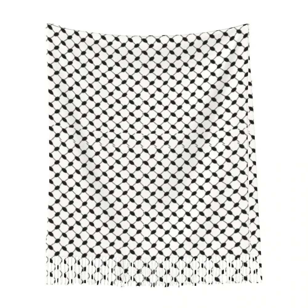 keffiyeh Tassel Scarf Neckerchief - IVORYNN