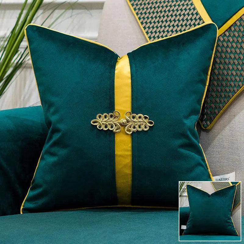 Luxury Velvet Teal Green Cushion Pillow Covers - Mishastyle