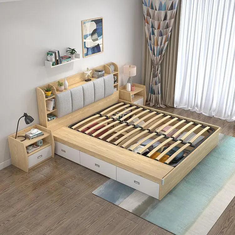 Modern Bedroom Soft Storage Bed - Mishastyle