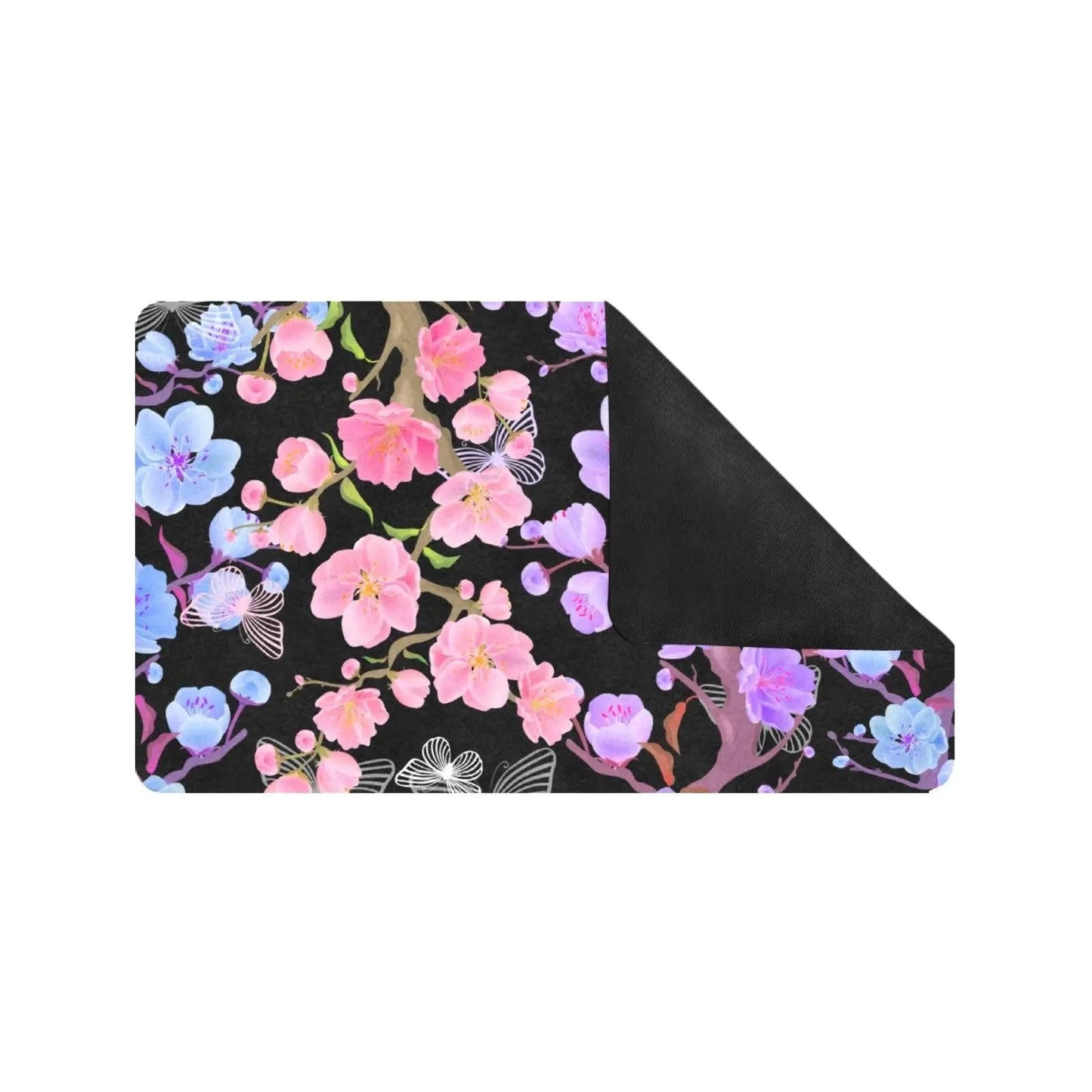 Spring Floral Rubber Rooms Rug - Mishastyle