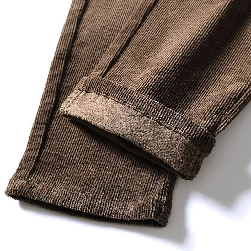 UK Thickened Corduroy Men Business Trousers - Mishastyle