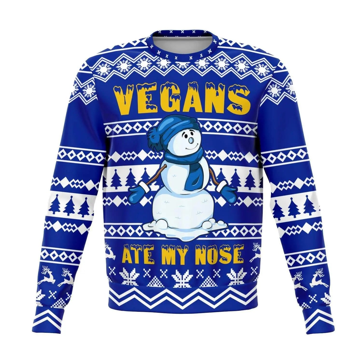 Vintage Fashionable Christmas Women Sweater - Navy - Mishastyle