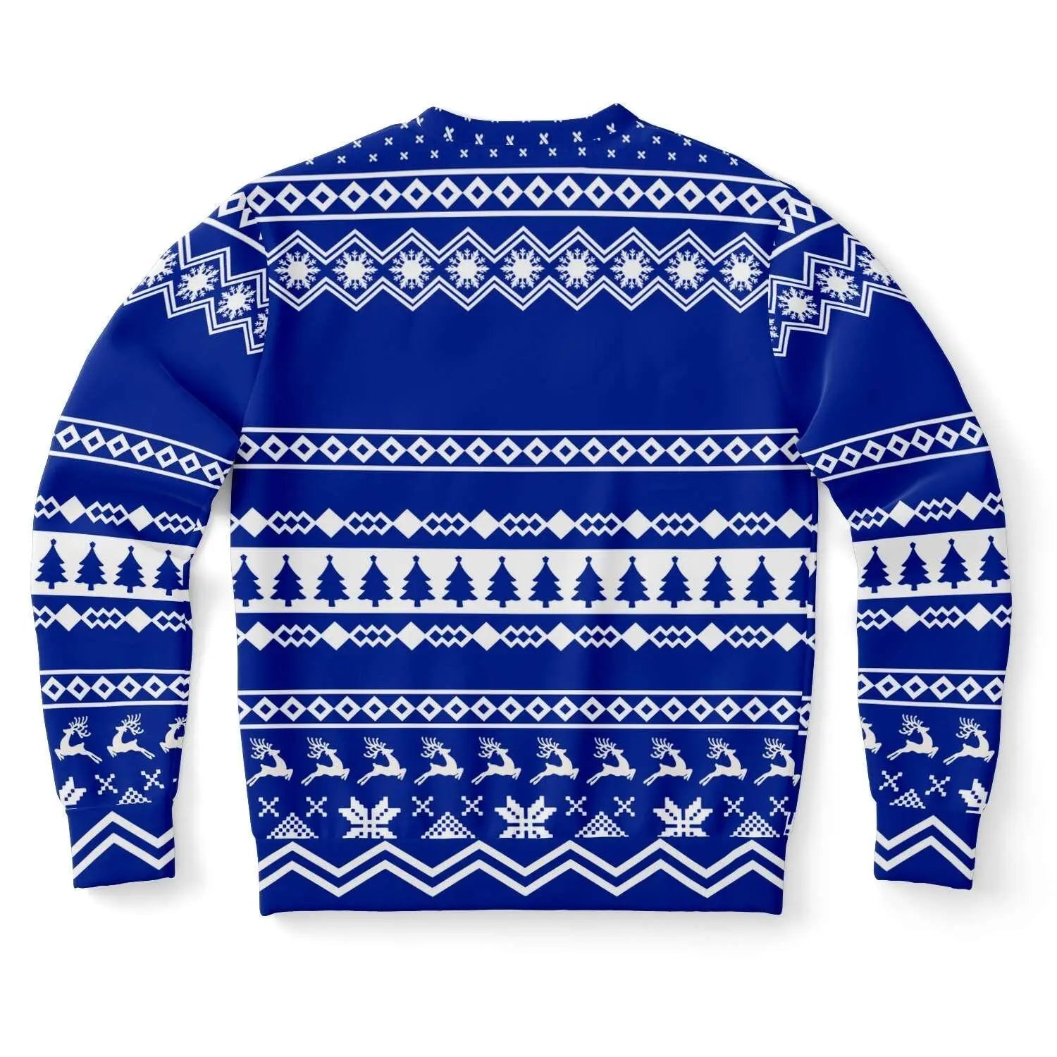 Vintage Fashionable Christmas Women Sweater - Navy - Mishastyle