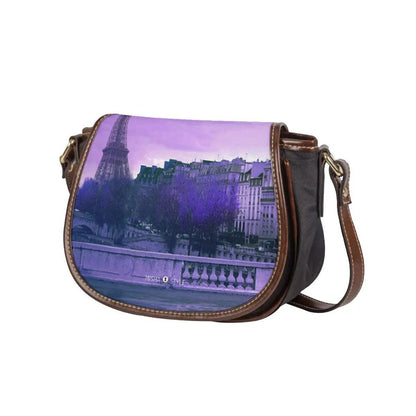 Vintage Tambourin Bag Single Strap - Purple - Mishastyle